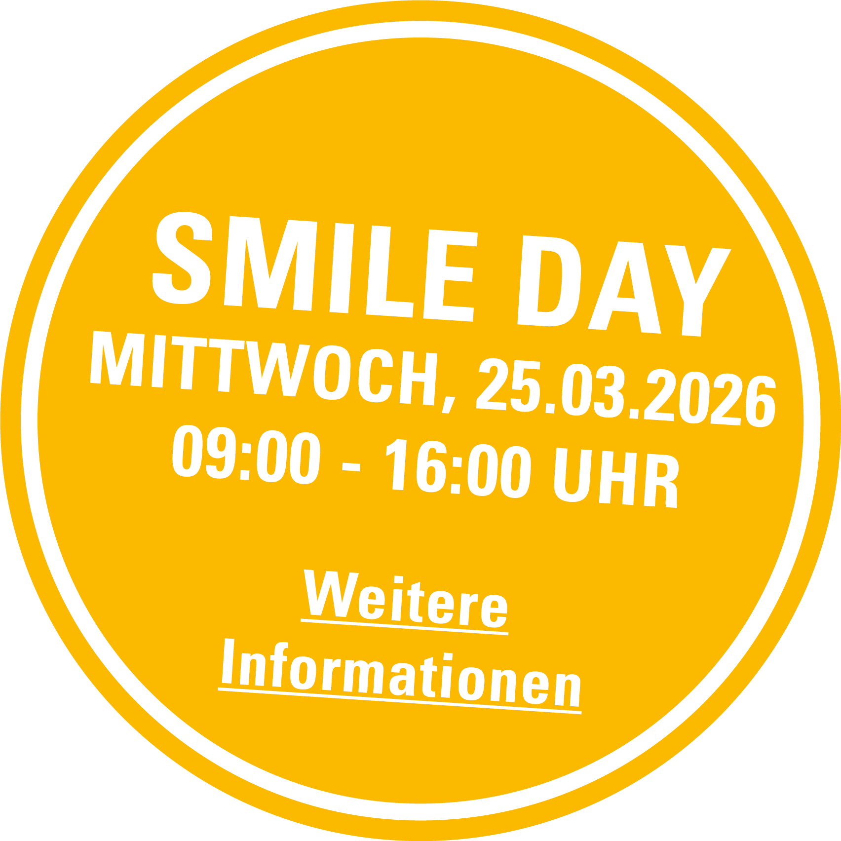 Jetzt zum Smile Day am 25.03.26 anmelden.