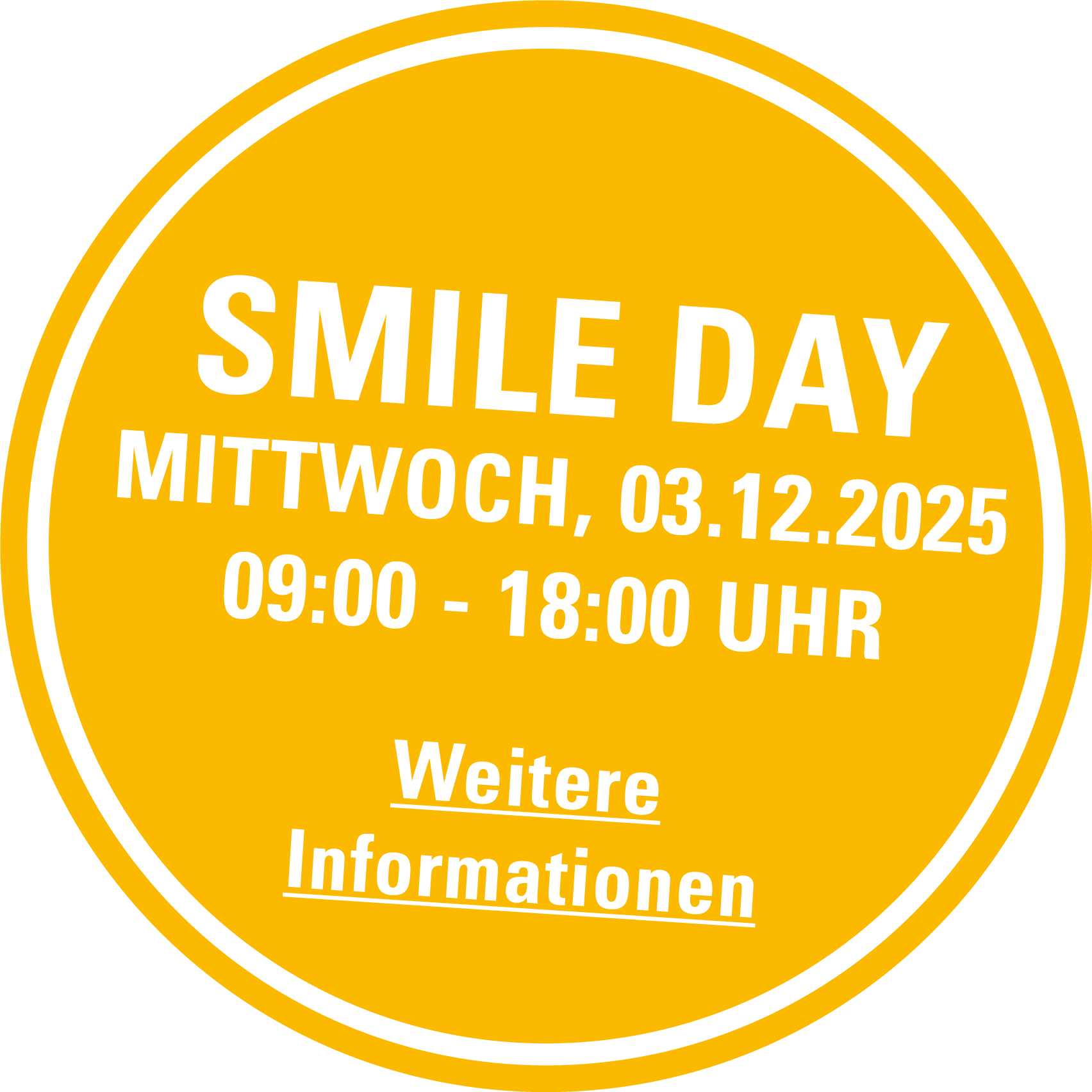 Jetzt zum Smile Day anmelden